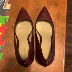 Coach heels size 10